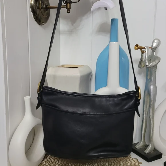 Coach Black Leather Worth Bag 4143 - Picture 3 of 11